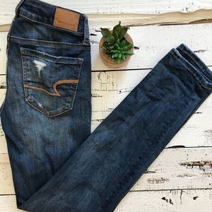 American eagle ripped jeggings